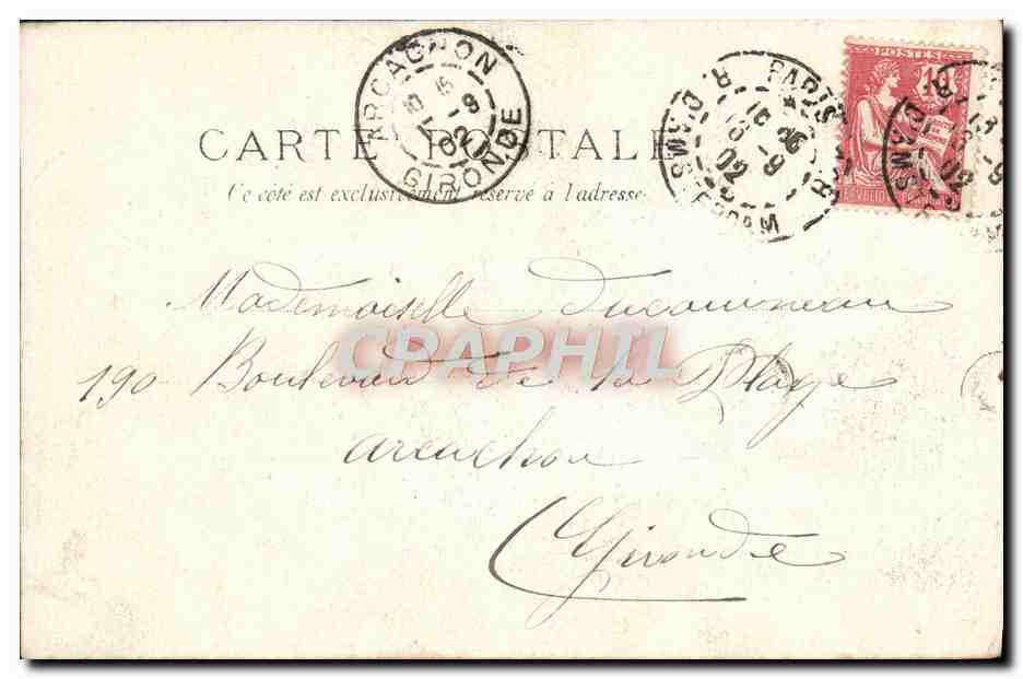 CPA Exposition Universelle Paris 1900 La Hongrie — Verso