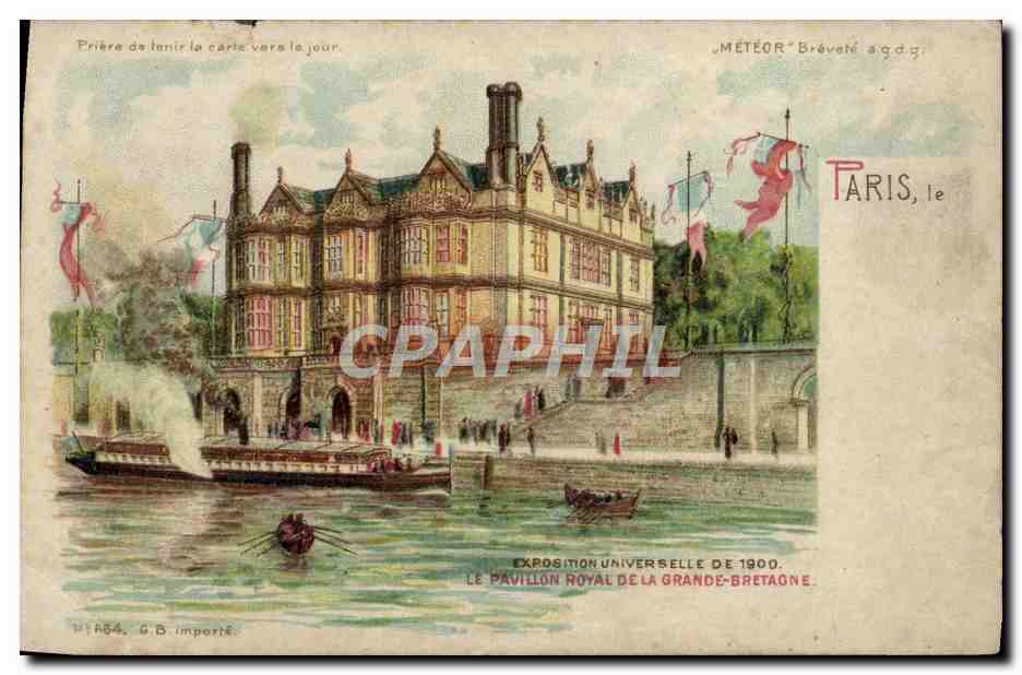 CPA Exposition Universelle De Le Pavillon royal de la grande bretagne paris — Rückseite