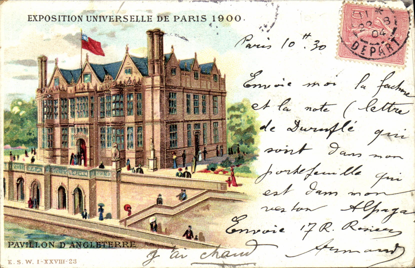 CPA Exposition Universelle De Paris 1900 Pavillon d'Angleterre