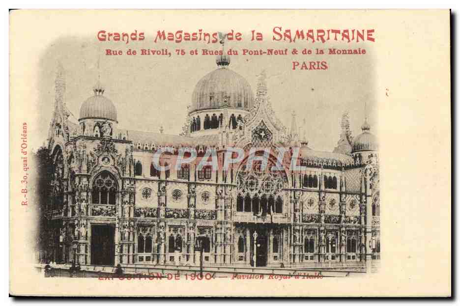 CPA Exposition Universelle De grands magasins de la samaritaine Pavillon royal d'Italie 