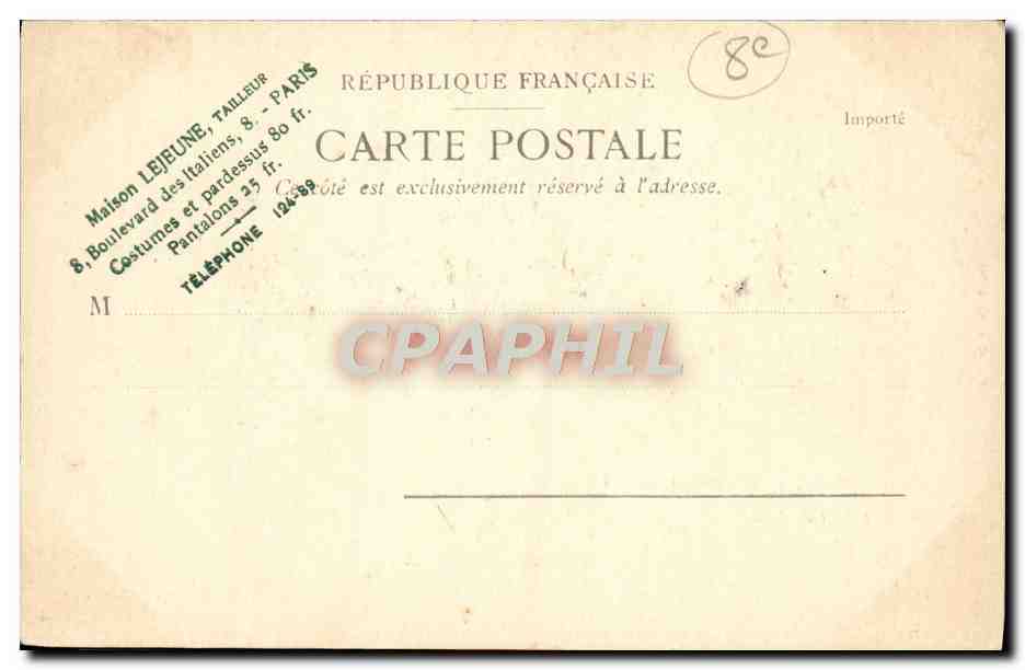 CPA Exposition Universelle La Seme et le pont de l'alma Paris — Rückseite