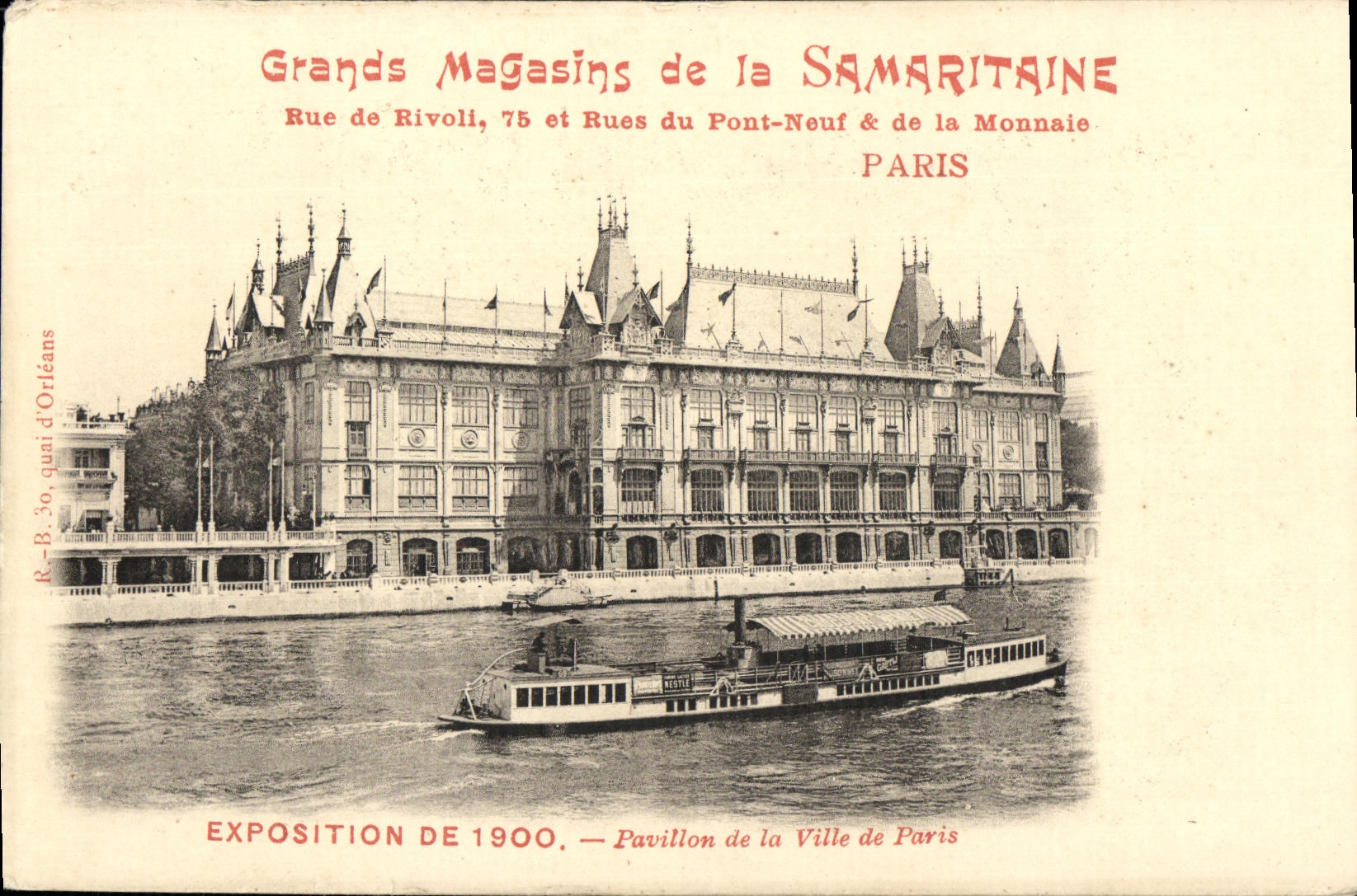 CPA Exposition Universelle De Pavillon de la ville de paris Samaritaine