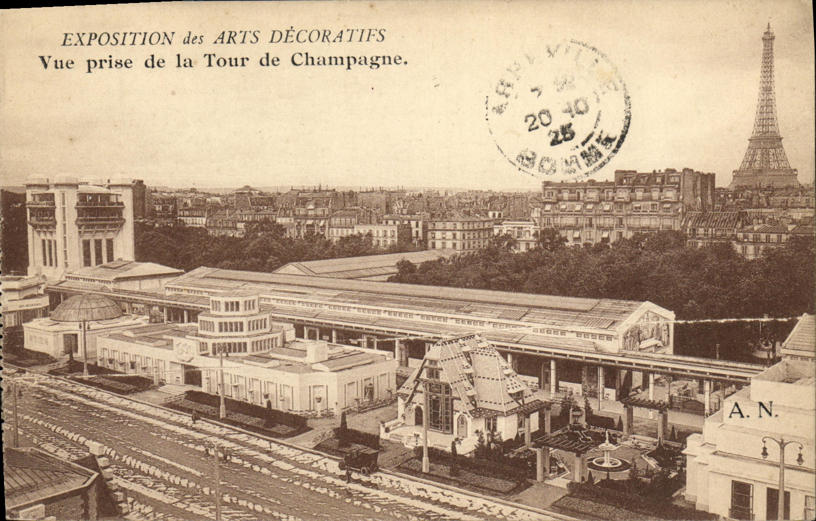 Exposition des Arts Décoratifs — Vue prise de la Tour de Champagne — A.N.