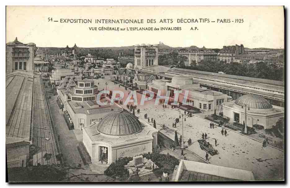 CPA Expostition Internationale des arts decoratifs Vue generale sur l'esplanade des invalides