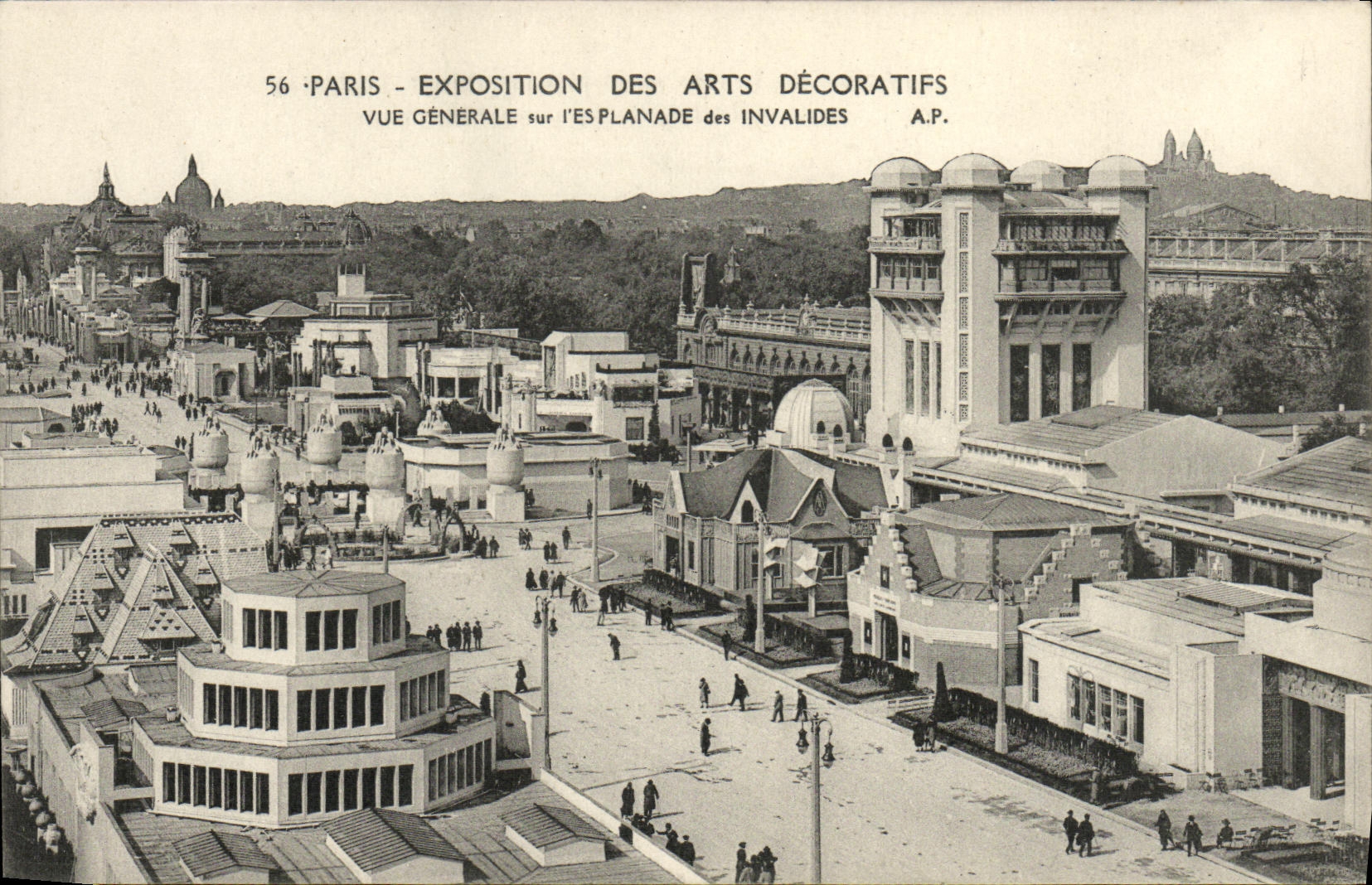 Paris - Exposition des Arts Décoratifs - Vue générale sur l'Esplanade des Invalides - A.P. n°56