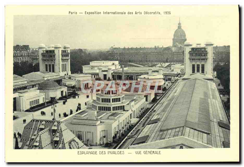 Paris — Exposition Internationale des Arts Décoratifs, 1925 — Esplanade des Invalides — Vue Générale