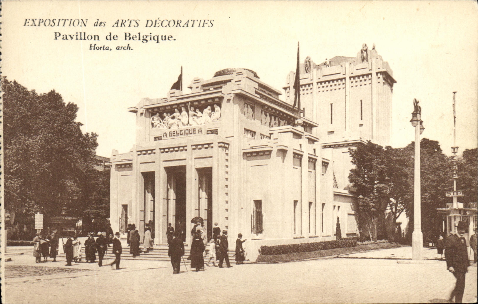Ausstellung der dekorativen Künste — Pavillon Belgiens — Horta, arch.