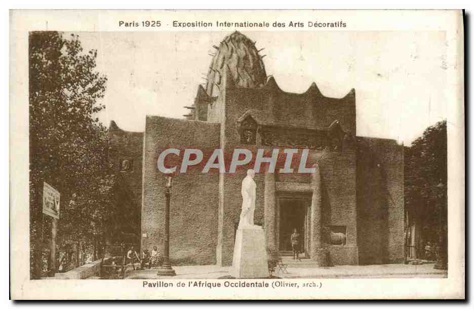 CPA Paris Exposition Internationale des arts decoratifs pavillon de l'afrique occidentale