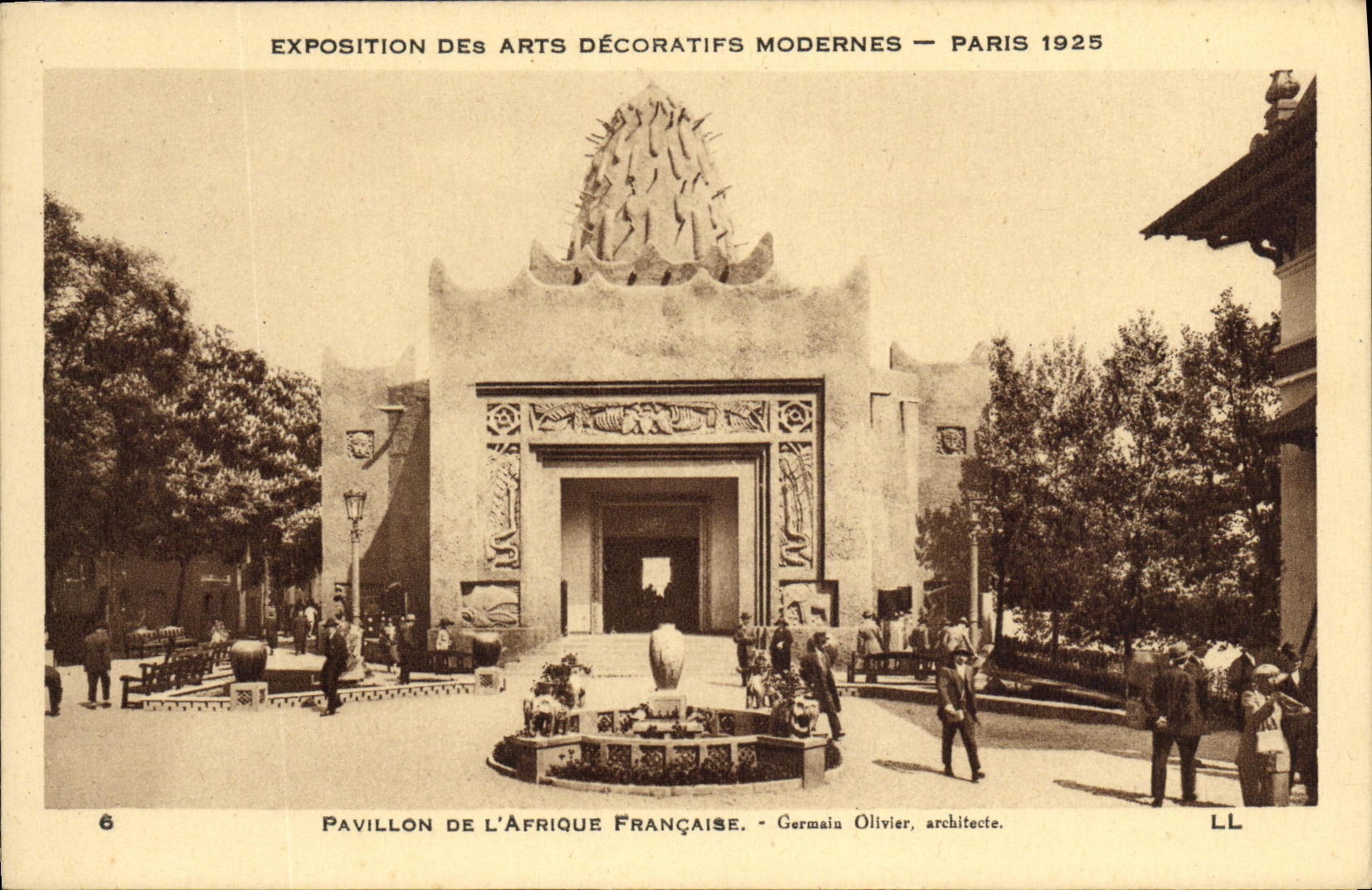 Pavillon de l'Afrique Française — Exposition des Arts Décoratifs Modernes — Paris 1925 — Germain Olivier, architecte