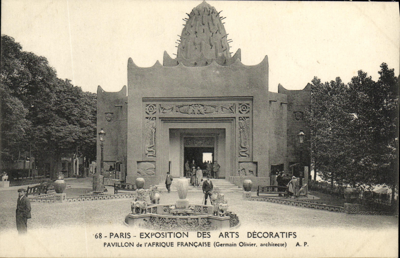Pavillon der Französischen Afrika — Ausstellung der Dekorativen Künste 1925 — A.P. (Verlag)