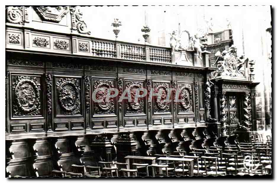 CPA St Maximim la Ste Baume Les stalles de la basilique