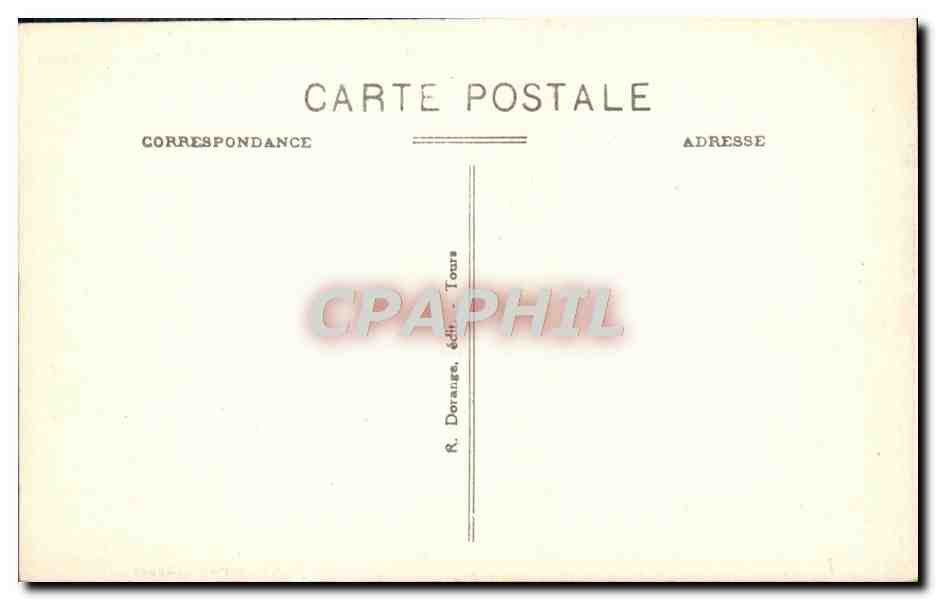 CPA Richelieu Le Chateau Le Dome — Rückseite