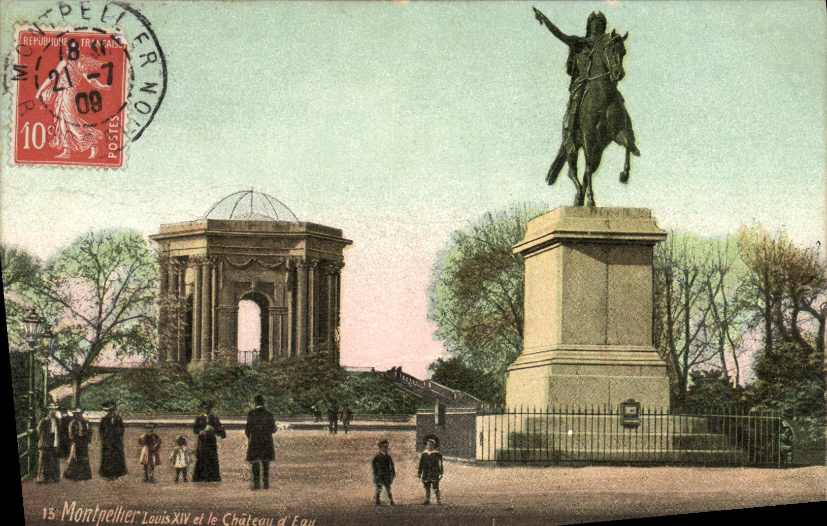 Montpellier - Louis XIV et le Château d'Eau
