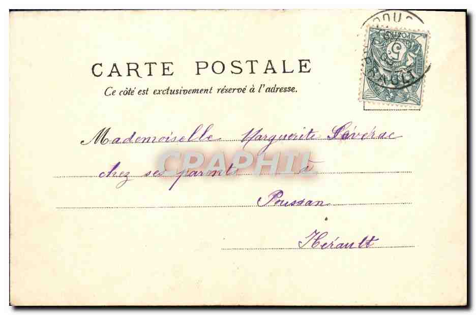 Le Château d'Eau — Montpellier — V.P. No. 929 — Back
