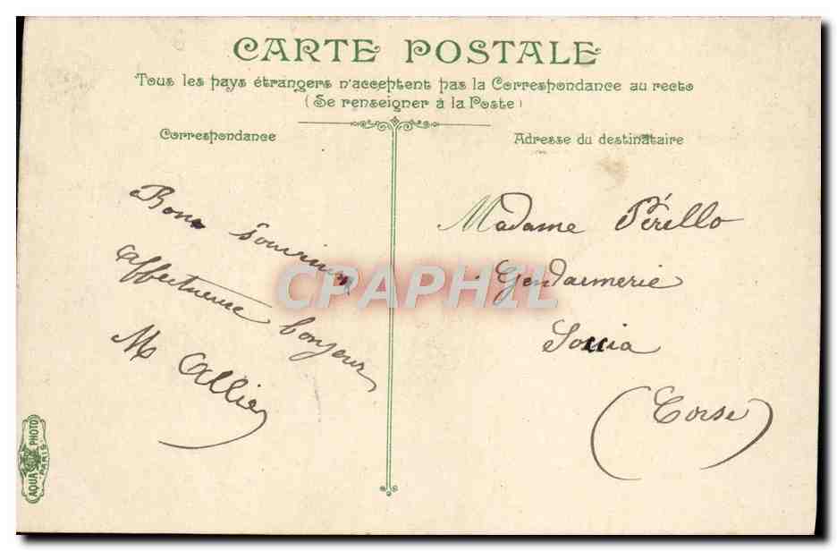CPA Cette Le Port La Ville Bateaux — Rückseite