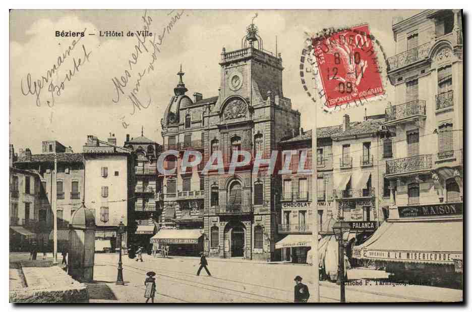 CPA Beziers L'Hotel De Ville