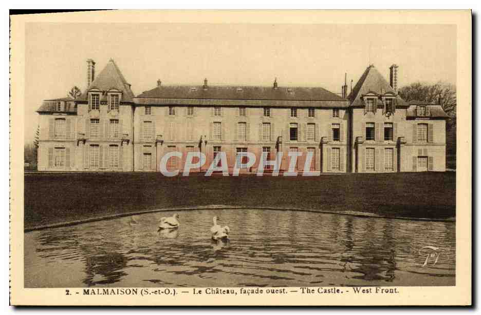 CPA Malmaison Le Chateau Facade ouest