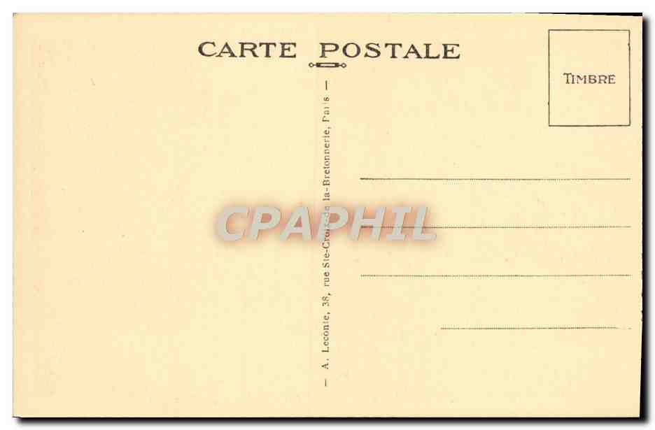 CPA Malmaison Le Vestibule d'honneur — Rückseite