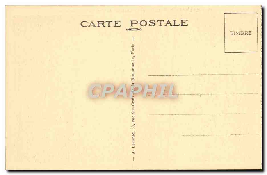 CPA Malmaison La Chambre Du Premier Consul Aux Tuileries Napoleoin 1er — Rückseite