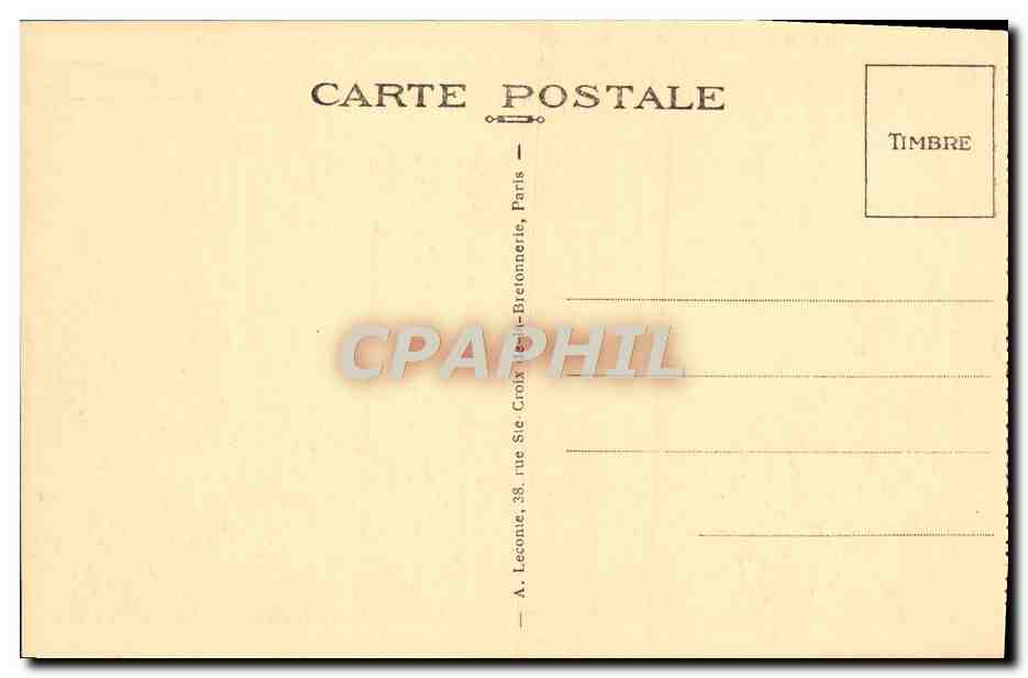 CPA Malmaison Le Boudoir — Rückseite