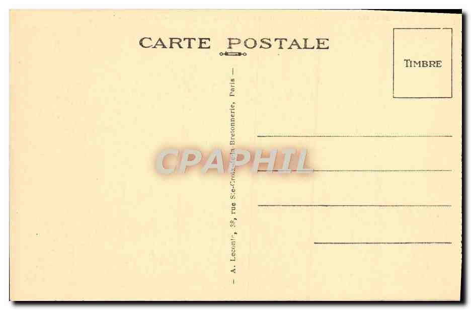 CPA Malmaison La Chambre De Bonaparte et les souvenirs de ste helene Napoleon 1er — Rückseite