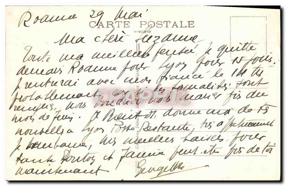 CPA La Loire Renaison Le Barrage de la tacbe — Rückseite