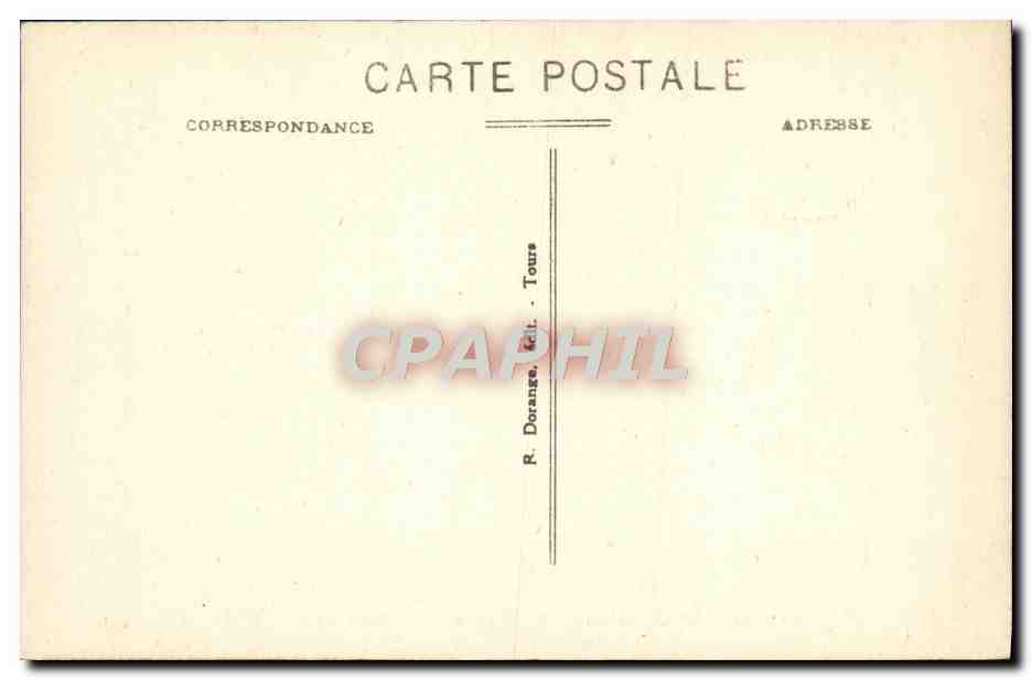 CPA Candes Eglise de candes tombeau de st martin mort en 397 — Rückseite