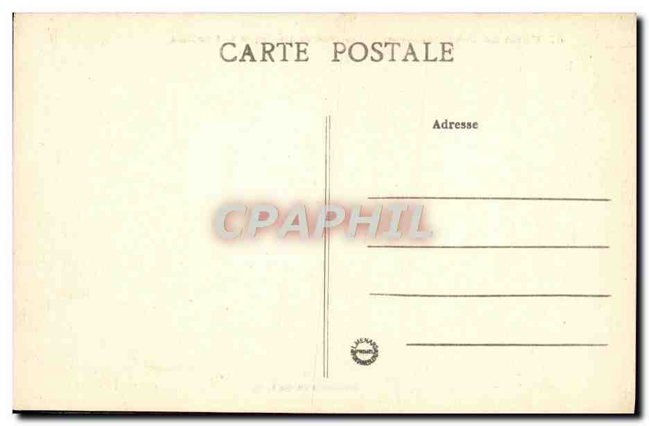 Bosque de Fontainebleau — Vista general de las Gorges de Franchard — Colección Antigua I — Reverso