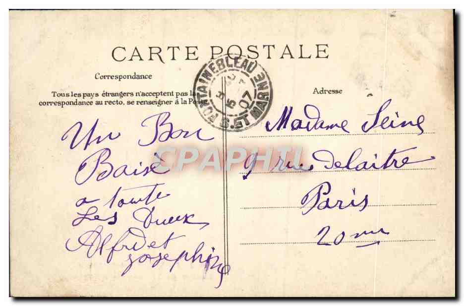 Foresta di Fontainebleau — Sentiero della Grotta d'Augas — ELD, n°459 — Verso