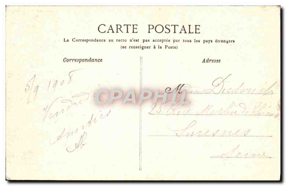 Forêt de Fontainebleau — Rocher Cuvier-Châtillon — G.B.N.G. Fontainebleau 97 — Verso