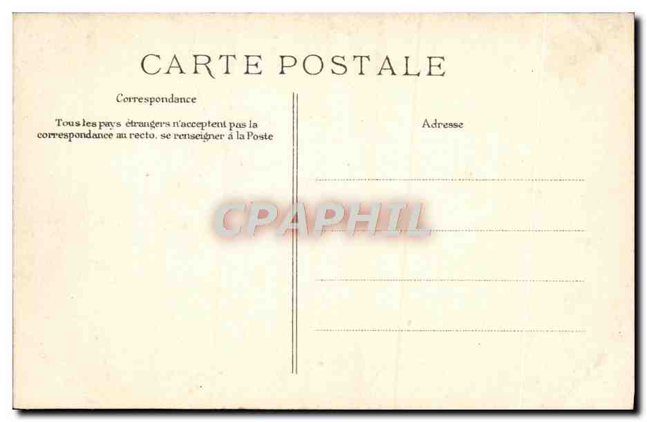 Bosque de Fontainebleau — Roca de la Silla de María — Editor E.D. n° 558 — Reverso