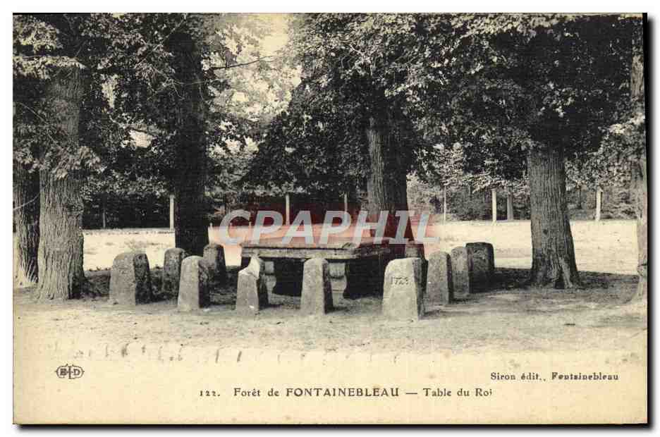 Woud van Fontainebleau — Tafel van de Koning — Siron edit. Fontainebleau