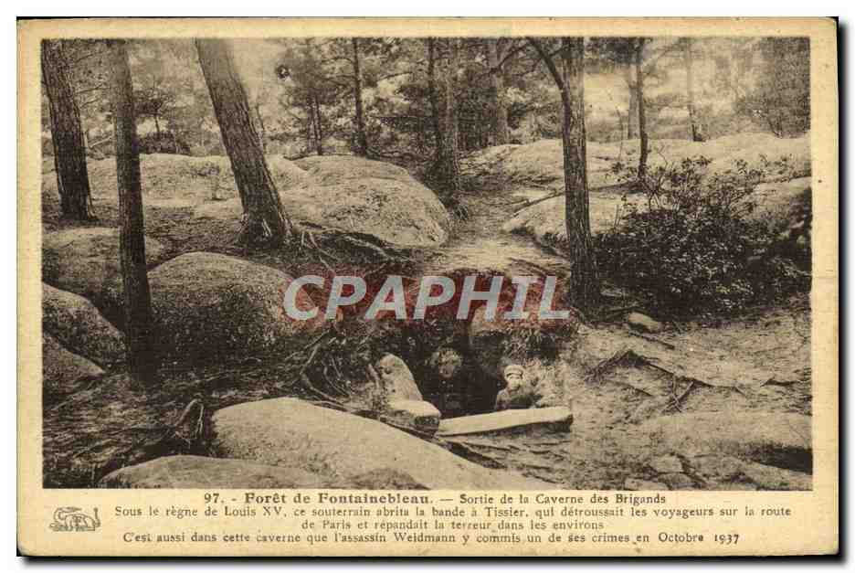 Foresta di Fontainebleau — Uscita della Grotta dei Briganti — n°97