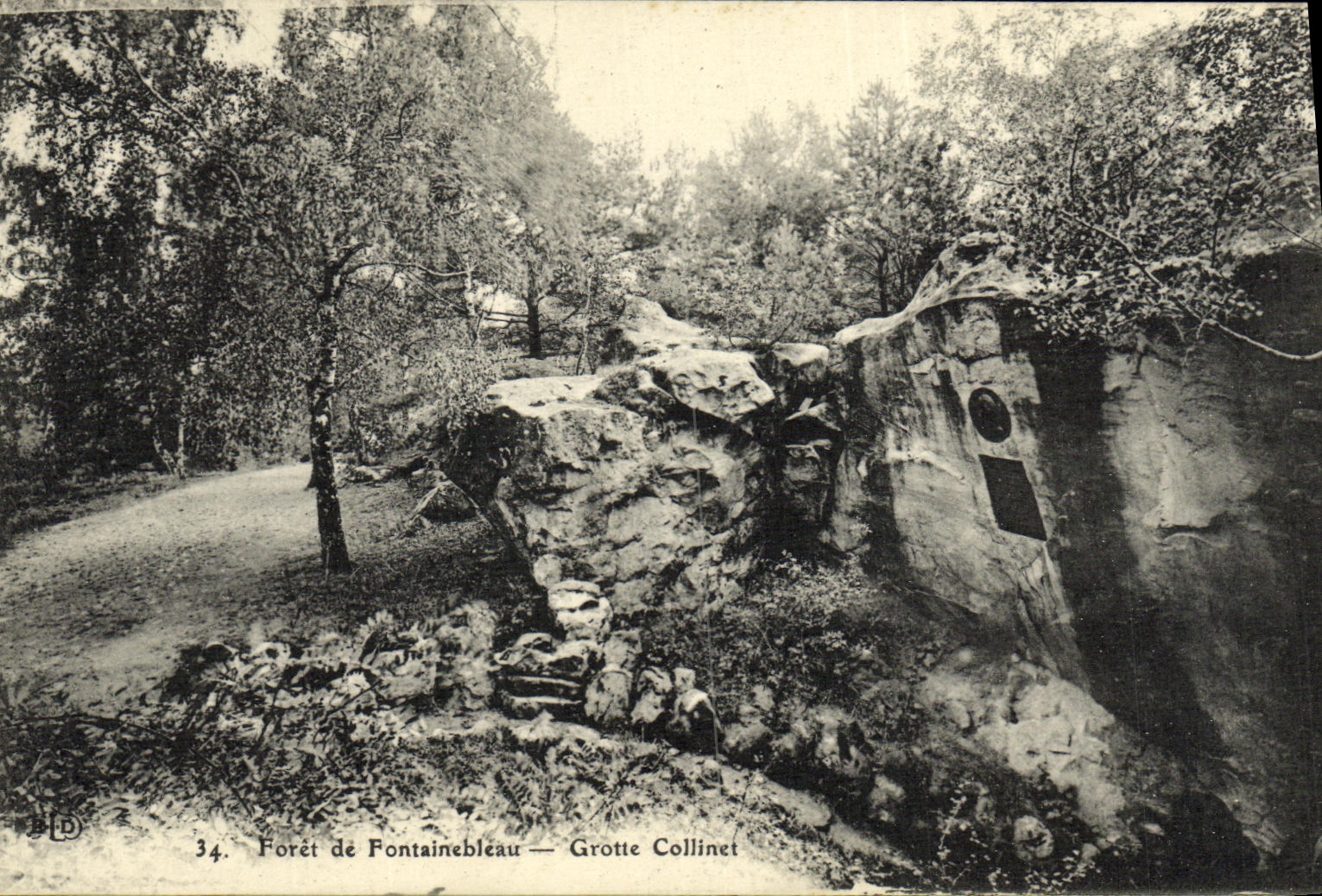 Forêt de Fontainebleau — Grotte Collinet — BD - Anverso