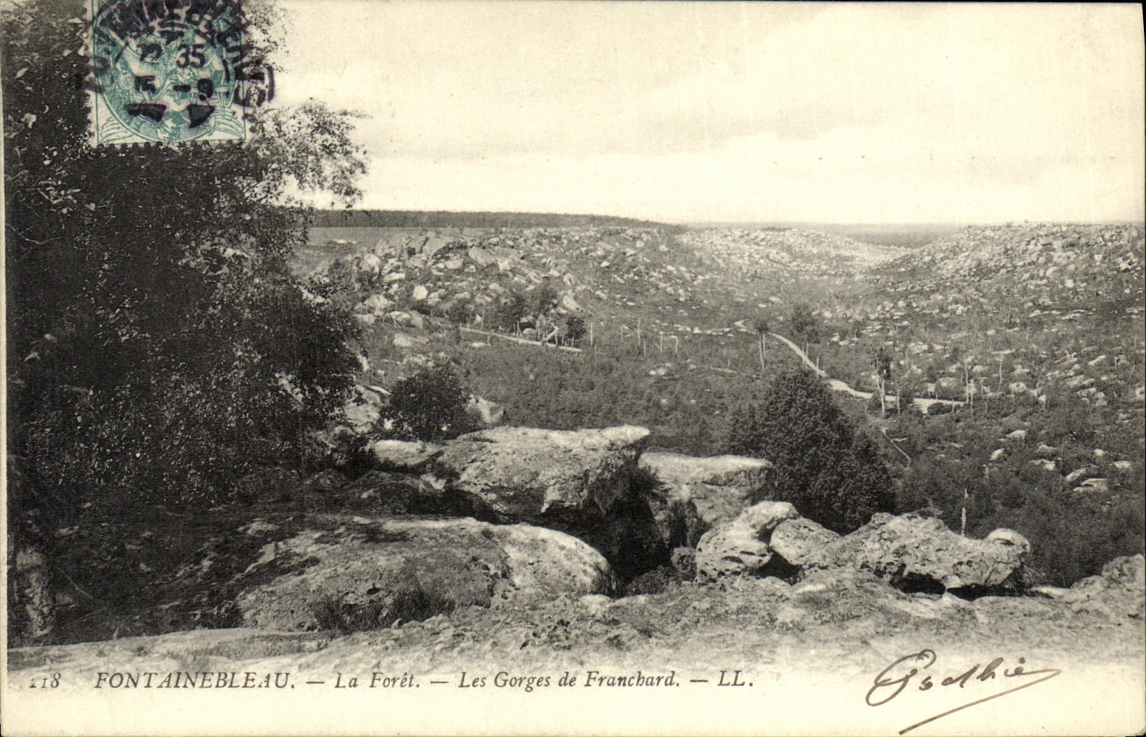 Fontainebleau — Die Forêt — Die Gorges de Franchard — LL. — Gisalbie