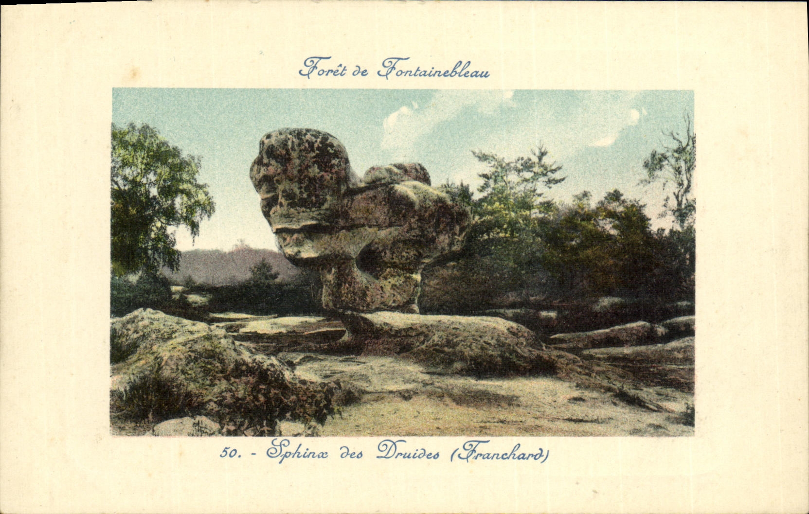 Sfinge de los Druidas — Bosque de Fontainebleau — serie 50