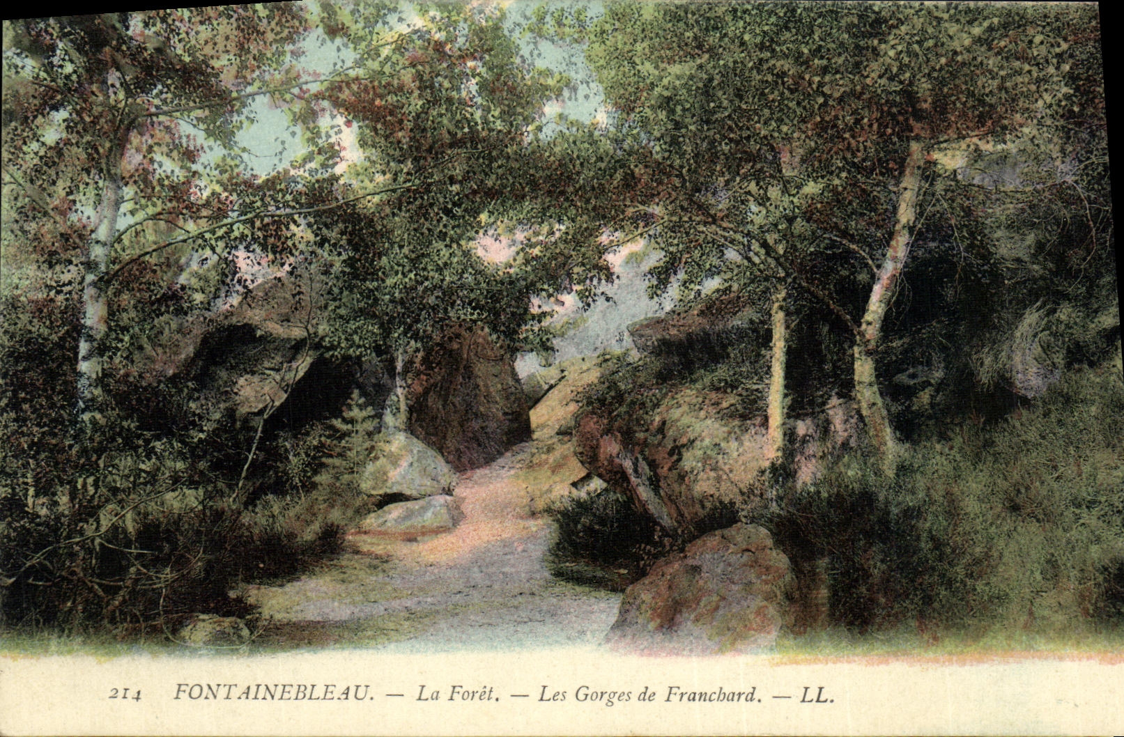 Fontainebleau — La Foresta — Le Gorge di Franchard — LL. — N° 214