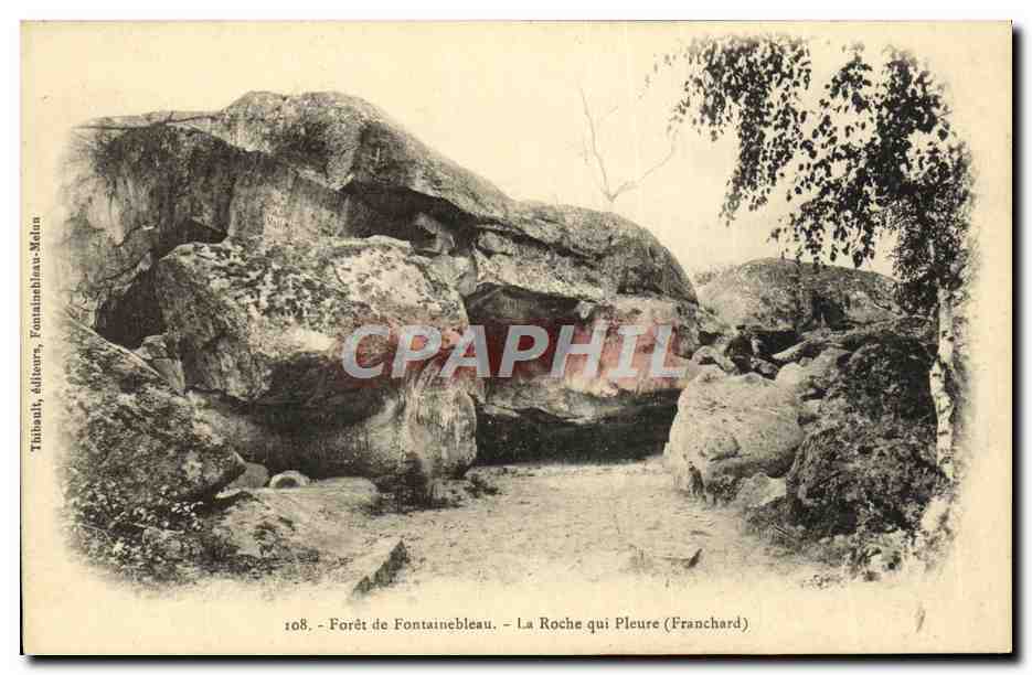 Foresta di Fontainebleau - La Roche qui Pleure (Franchard) — Thibault, editori, Fontainebleau-Melon, n°108