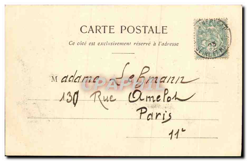 Foresta di Fontainebleau - La Roche qui Pleure (Franchard) — Thibault, editori, Fontainebleau-Melon, n°108 — Verso