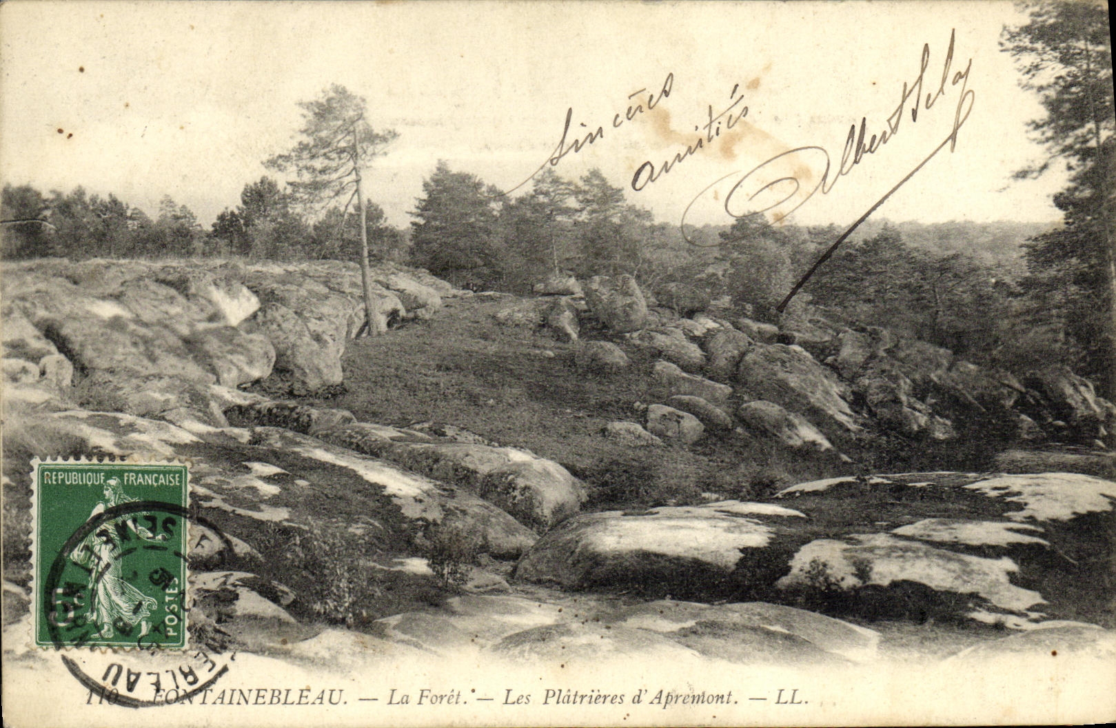 Fontainebleau — La Foresta — Le Plâtrières d'Aprémont — LL. — N°110
