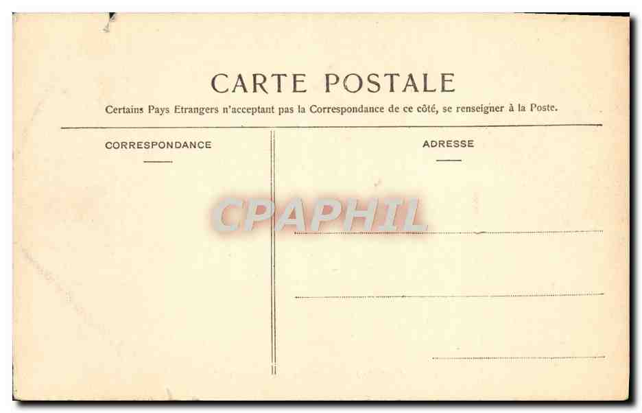 Tarjeta postal antigua Bosque de Fontainebleau Fontaine Dorly — Reverso