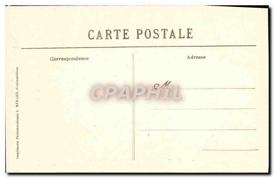 CPA Foret De Fontainebleau La roche eponge — Rückseite