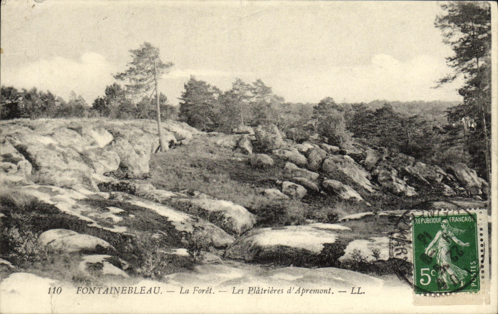 Fontainebleau — Die Forêt — Les Plâtrières d'Apremont — LL. — N° 110