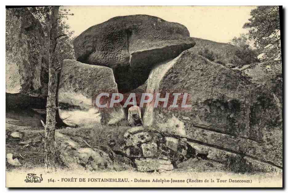 Forêt de Fontainebleau — Dolmen Adolphe-Joanne (Roches de la Tour Denecourt) — éditeur non identifié, n° 364