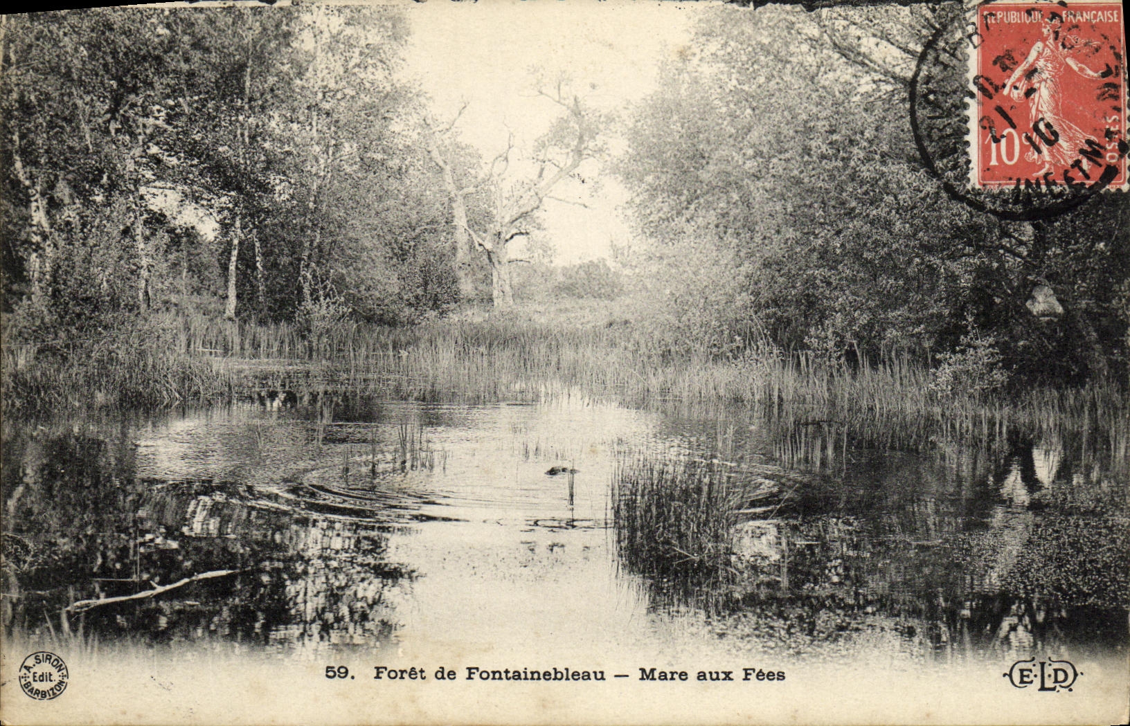 Foresta di Fontainebleau — Mare aux Fées — Serie 59, edita da Biron