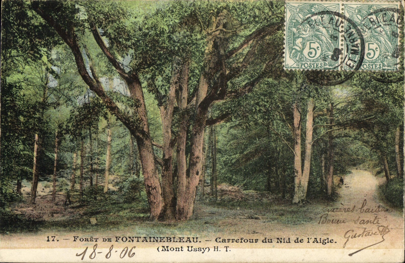 Foresta di Fontainebleau — Incrocio del Nido dell'Aquila — Mont Ussy H.T.