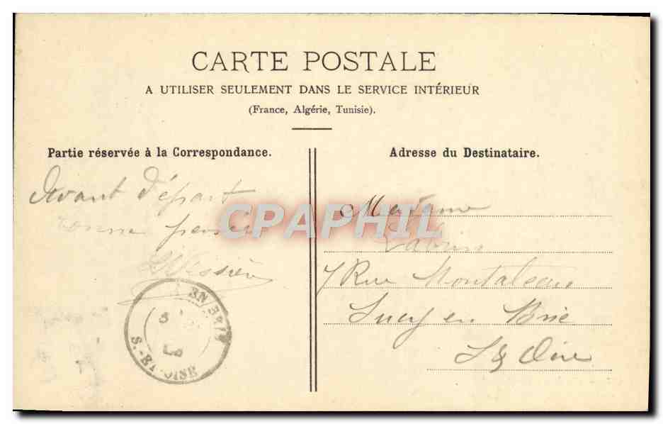 Foresta di Fontainebleau — Rocca della Tour Dénecourt — n°427 — Verso