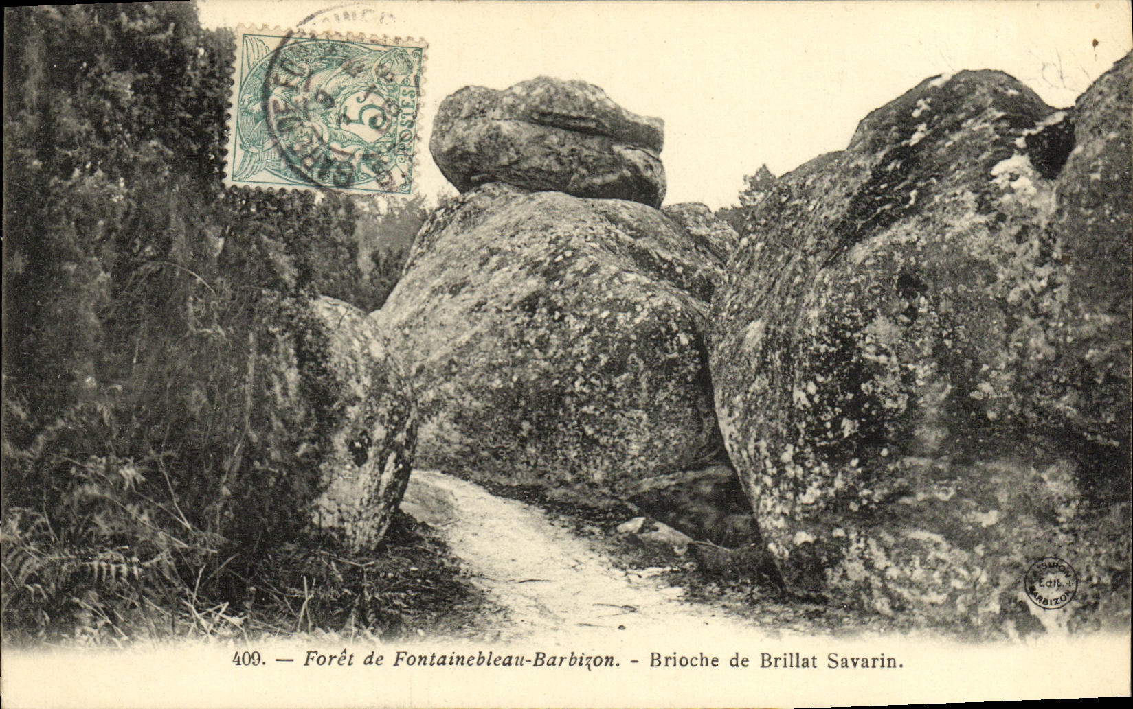 Forêt de Fontainebleau-Barbizon — Brioche de Brillat Savarin — Édition Brillat Savarin, n° 409