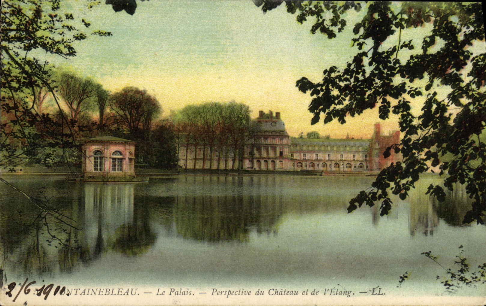 Montainbleau — El Palacio — Perspectiva del Castillo y del Lago — ÉL.