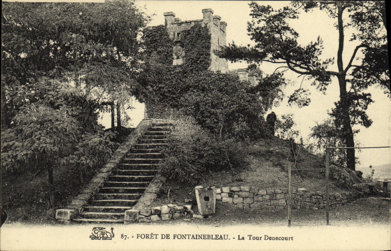 De toren Denecourt — Bos van Fontainebleau — Uitgever onbekend, n° 87